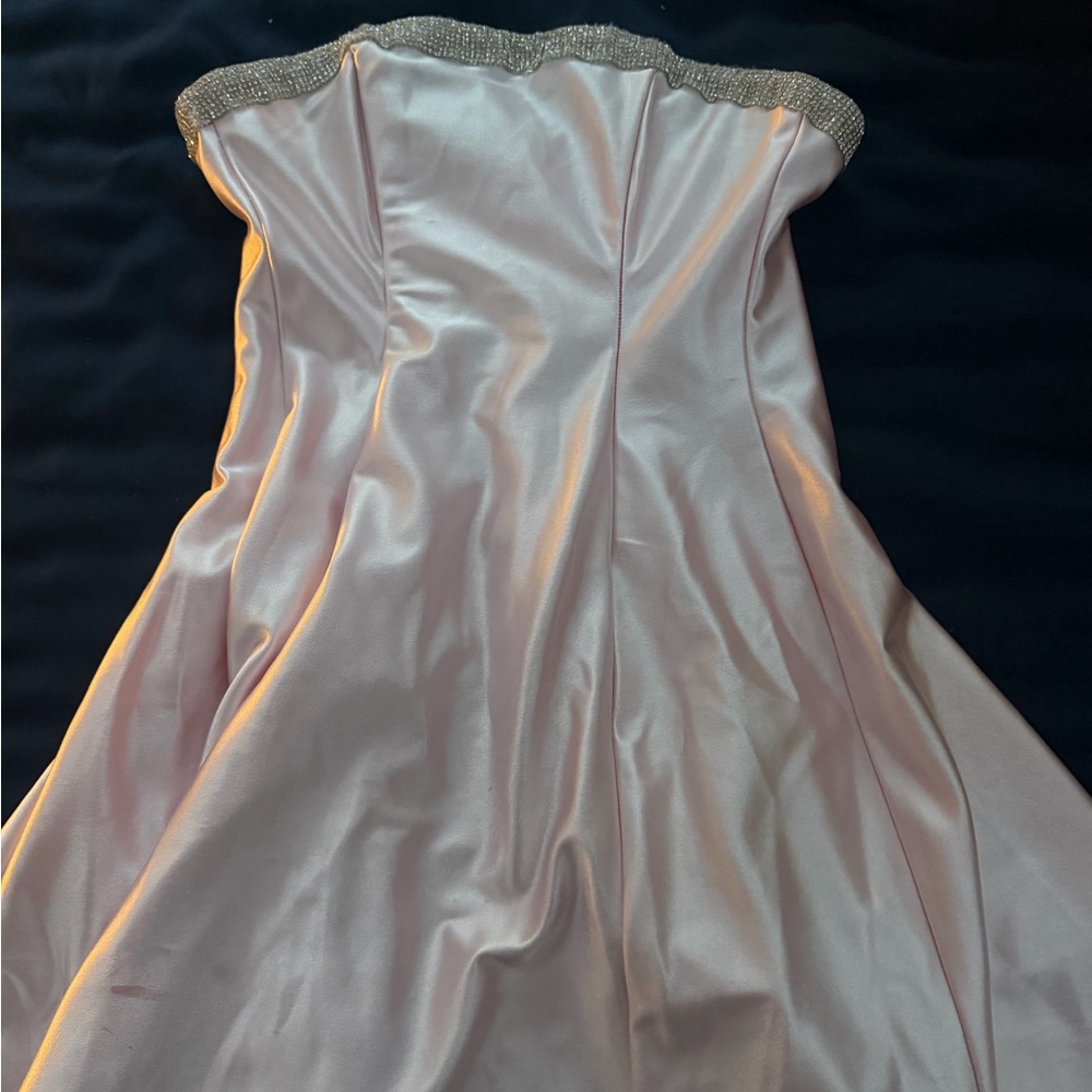 Lucy in the Sky Pink Strapless Mini Dress